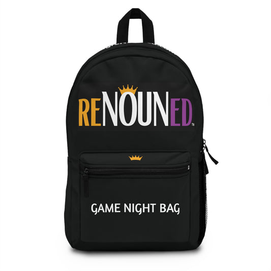 Black "Game Night Bag" Backpack