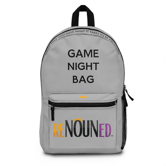 Gray "Game Night Bag" Backpack